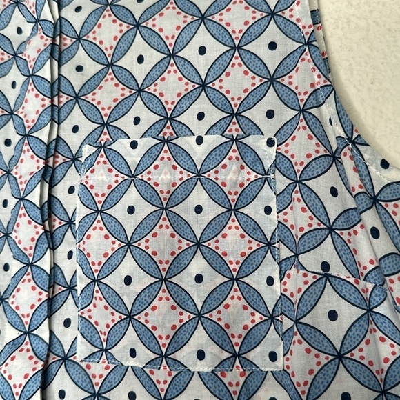 NWOT Boden Sleeveless Hidden Button Down Top Size 2  Cotton Pockets Crisp Collar - Picture 5 of 12
